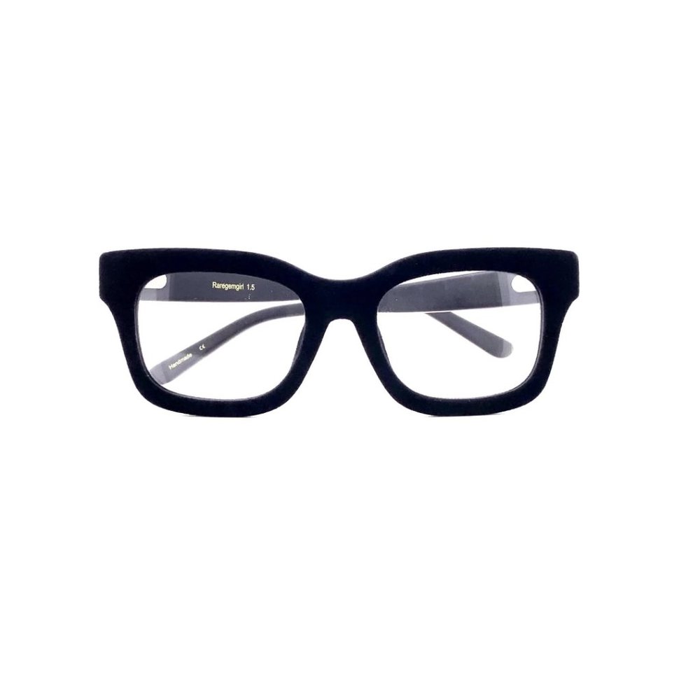 +2.00 Strength, Black Velvet-Rimmed Luxury Reading Glasses Brand New